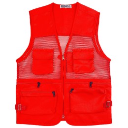 Customized breathable mesh vest jacket Personalized design multi-pocket vest jacket Heat resistant vest jacket center SKV054 Customized breathable mesh vest jacket Personalized design multi-pocket vest jacket Heat resistant vest jacket center SKV054